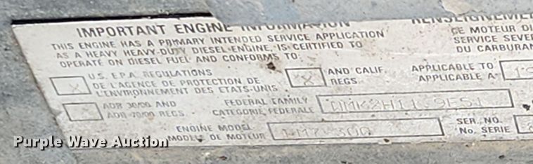 image for item LX9579 1999 Mack DM690S  dump truck