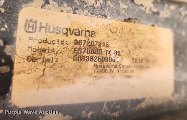 image for item LX9587 Husqvarna FS7000D  concrete saw