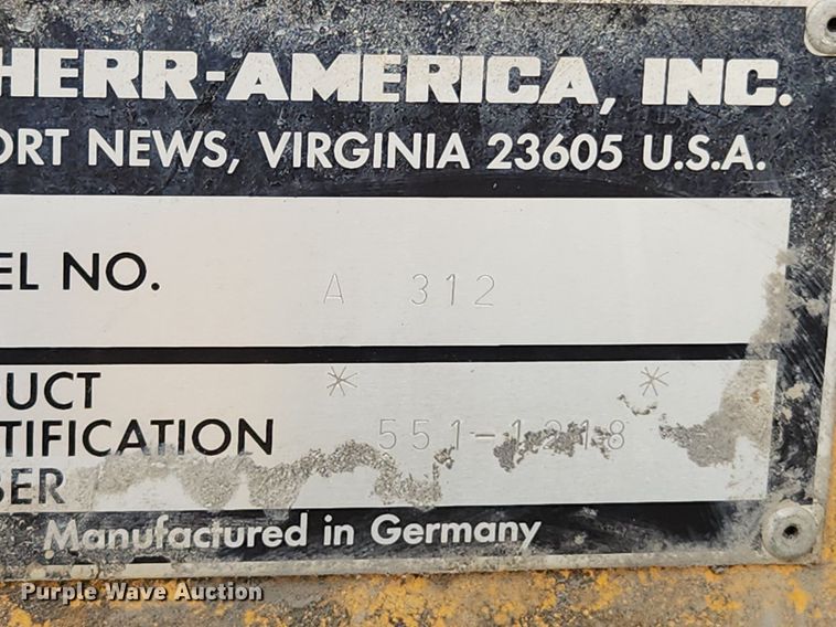 image for item LX9591 Liebherr A312  wheeled excavator