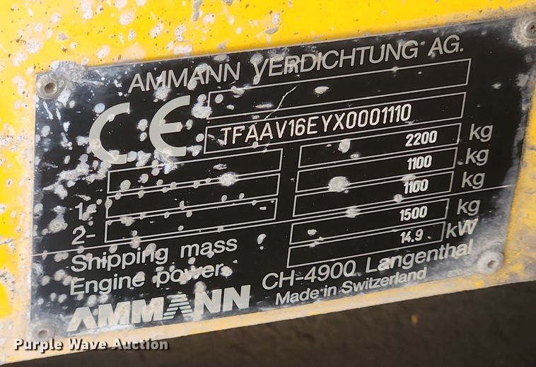 image for item LX9592 1999 Rammax CH4900  double drum vibratory roller