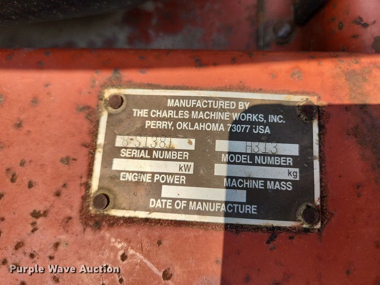 image for item LX9600 1999 Ditch Witch 3700  trencher