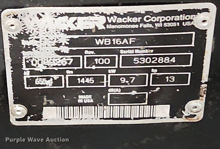 image for item LX9608 Wacker WB16  concrete buggy