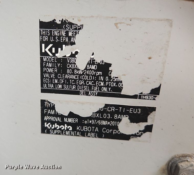 image for item LX9622 2013 Takeuchi TL12  tracked skid steer loader