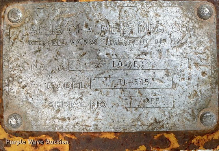 image for item LY9684 Allis Chalmers TL-545  wheel loader