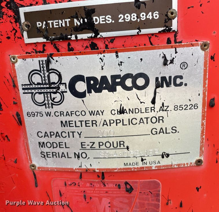 image for item LY9746 (2) Crafco E-Z Pour melter applicators