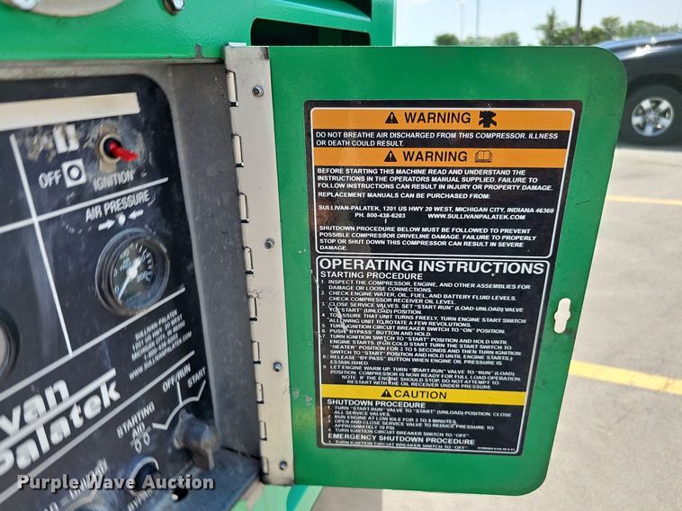 image for item MD9822 Sullivan Palatek DF185P3JDSB  air compressor