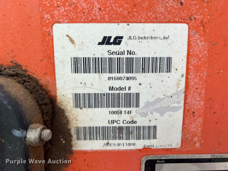 image for item MF9962 2016 JLG 10054  telehandler