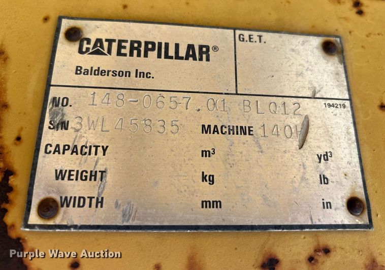 image for item MF9985 Caterpillar  front lift group