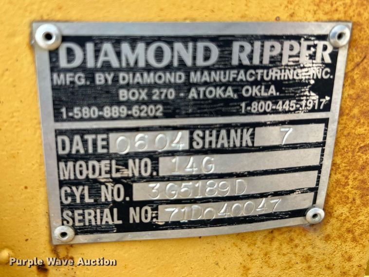 image for item MF9988 Diamond Mfg. 14G  ripper