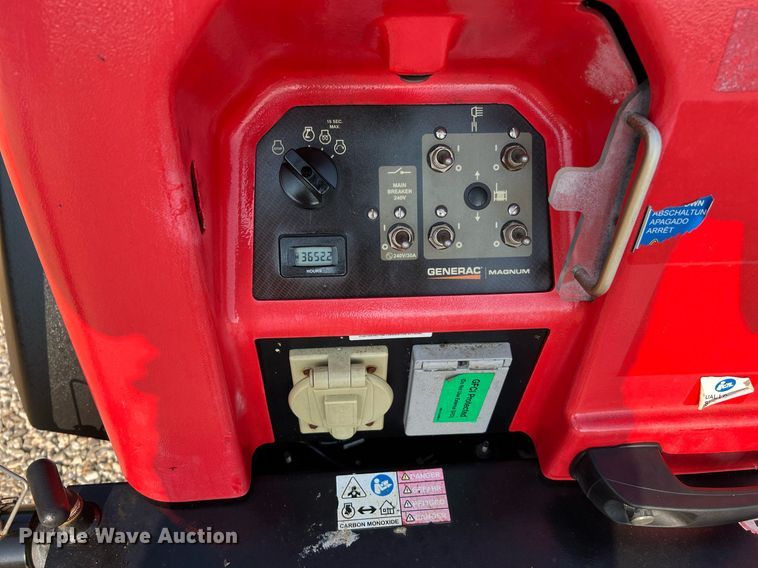 image for item MG9010 2017 Generac MLT6S  light plant