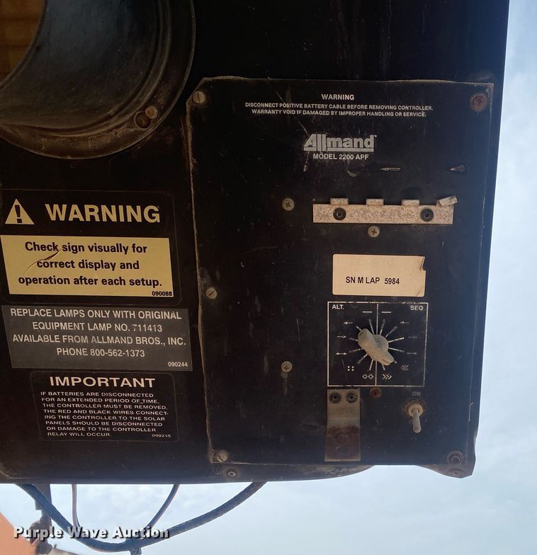 image for item MG9908 Allmand 2200APF  arrow board trailer