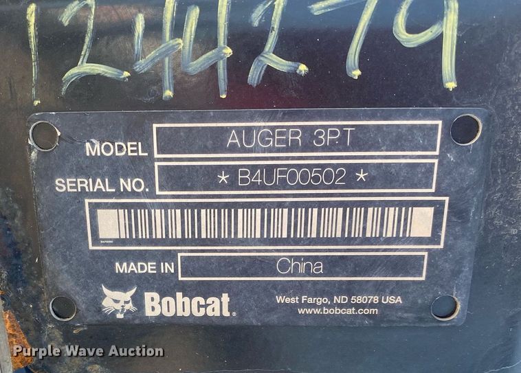 image for item MG9929 Bobcat Auger 3PT  post hole auger