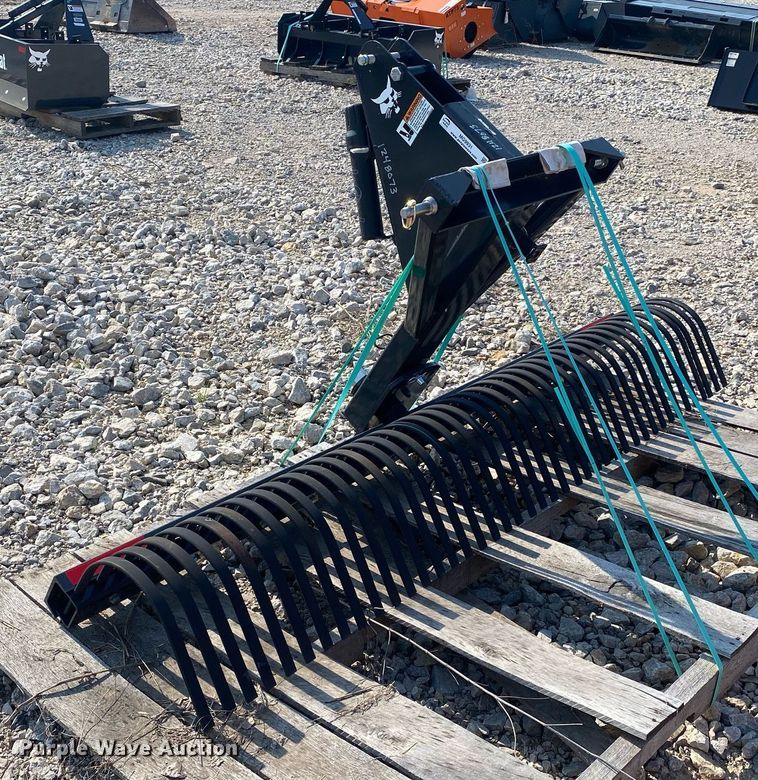 image for item MG9931 Bobcat Rake 84  skid steer rake