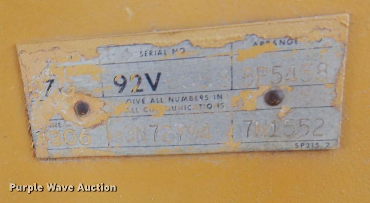 image for item MH9146 1978 Caterpillar D7G  crawler tractor