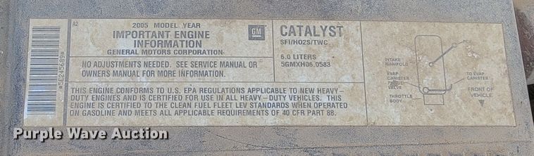 image for item ML9384 2005 Chevrolet Silverado 2500HD  Ext. Cab pickup truck