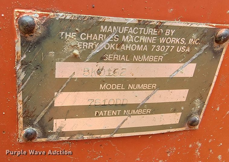 image for item ML9390 1993 Ditch Witch 7610  trencher