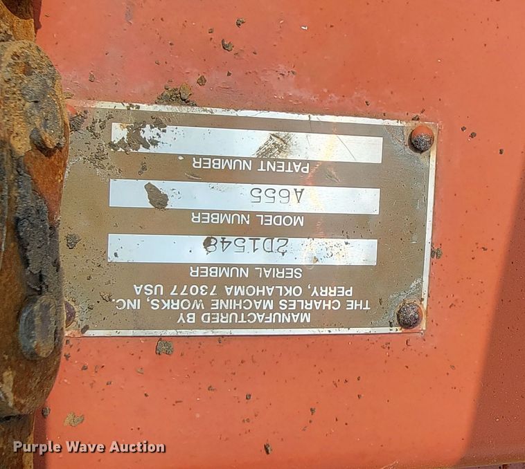 image for item ML9393 1987 Ditch Witch A655  trencher combination unit