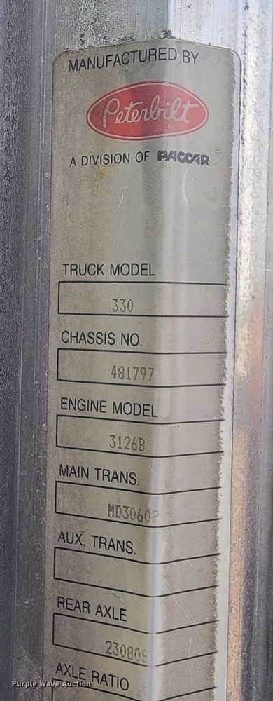 image for item ML9415 1999 Peterbilt 330  dump truck