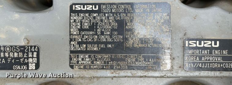 image for item MR9067 2018 Kobelco SK140SRLC  mini excavator