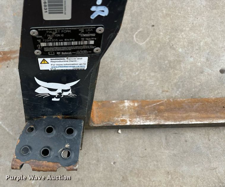 image for item OG9070 Bobcat Pallet Fork HD  skid steer forks