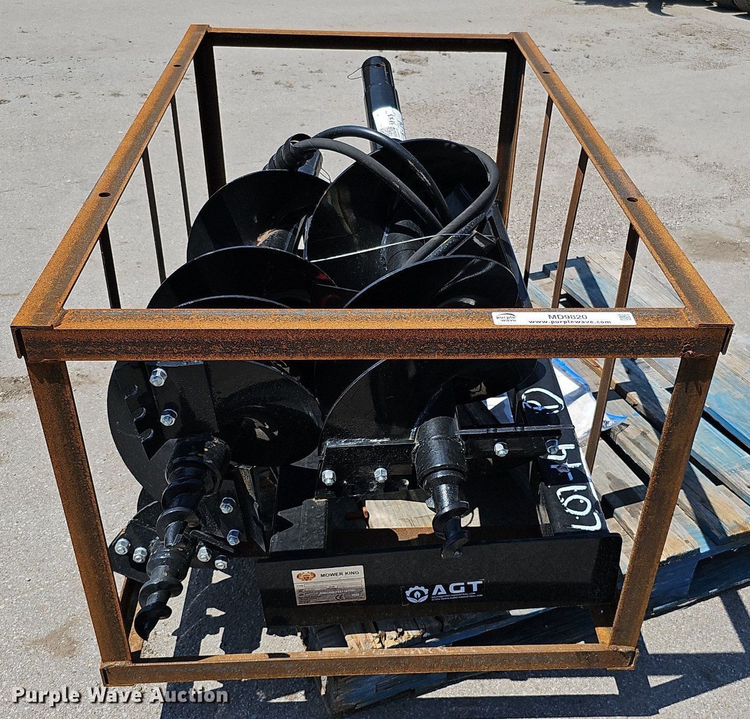 2022 Mower King SSECAGY skid steer auger in Waterloo, NE Item MD9820