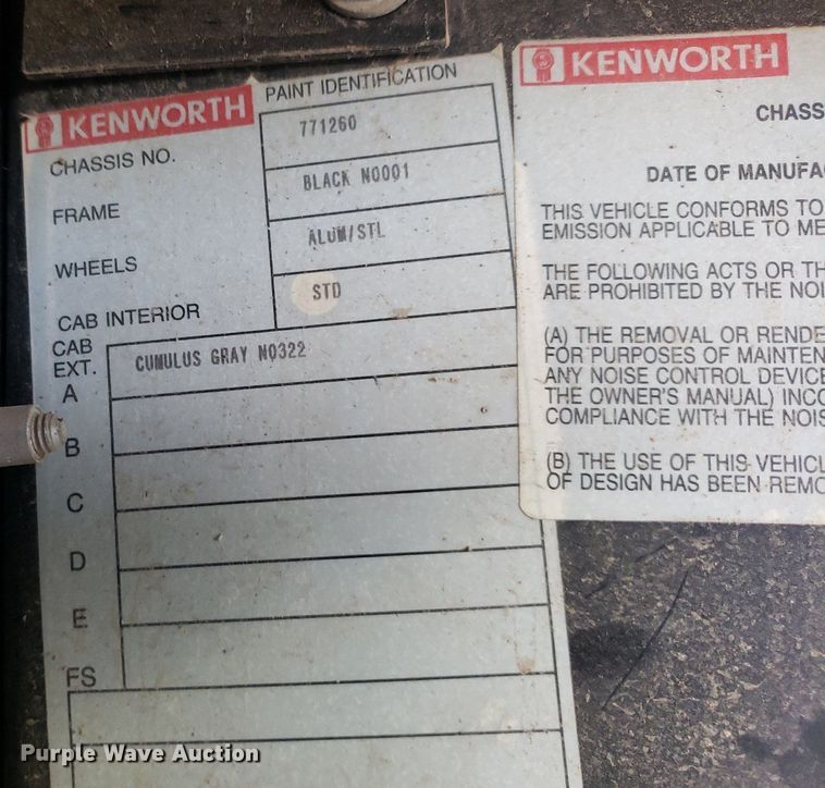 image for item DP7844 1998 Kenworth T800B  flatbed truck