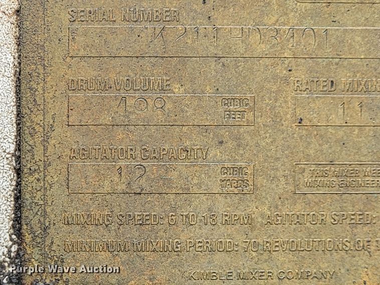 image for item HY9022 2006 Sterling LT9500  ready mix truck