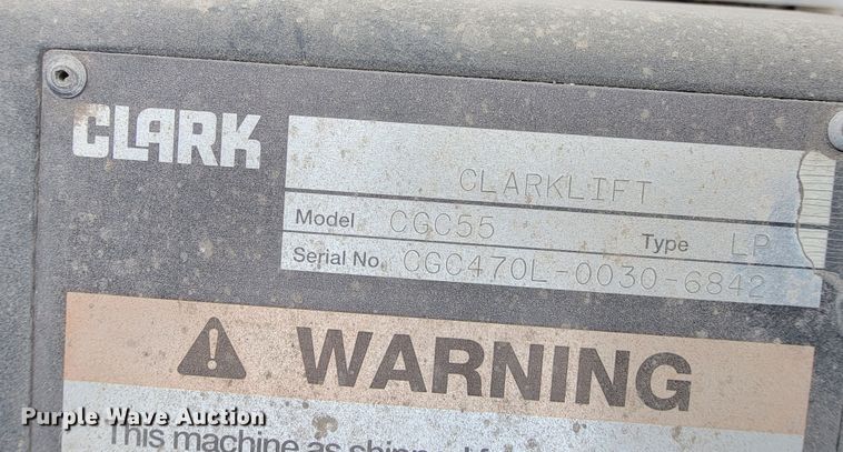 image for item HY9024 Clark CGC55  forklift