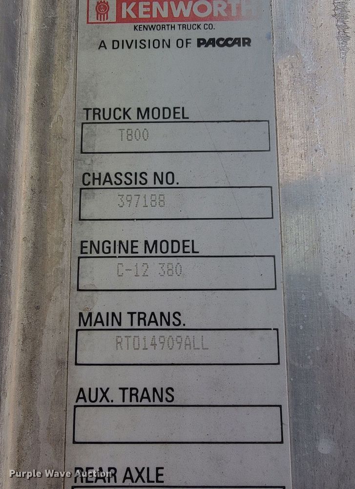 image for item JE9999 2004 Kenworth T800  ready mix truck