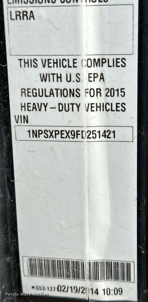 image for item KX9007 2015 Peterbilt 365  ready mix truck