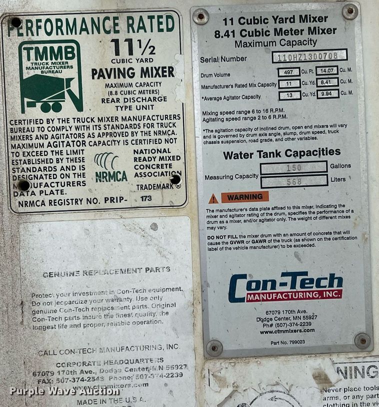 image for item LG9103 2014 Freightliner 114SD  ready mix truck