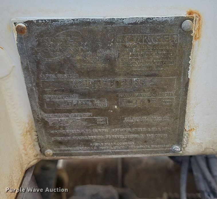 image for item LW9570 2005 Kenworth W900  ready mix truck