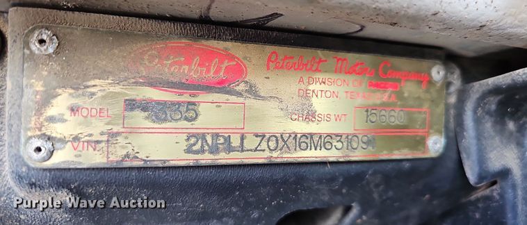 image for item LW9571 2006 Peterbilt 335  ready mix truck