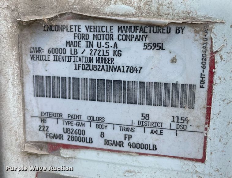 image for item MS9782 1992 Ford L8000  ready mix truck