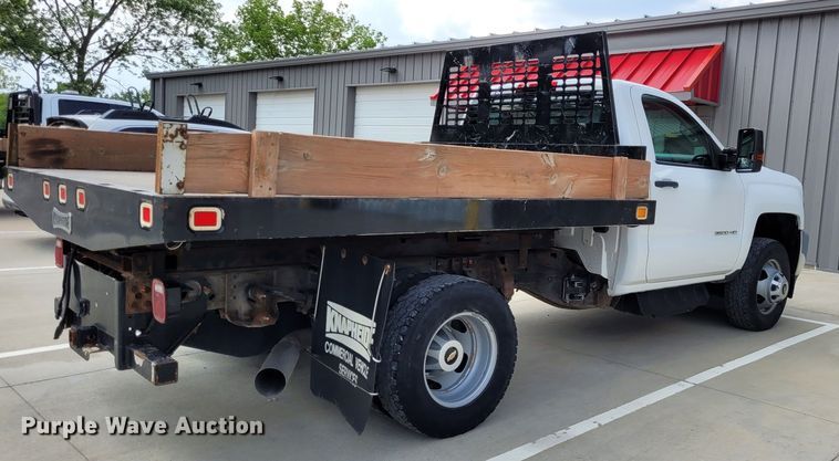 image for item DK1859 2017 Chevrolet Silverado 3500HD  dump flatbed pickup truck