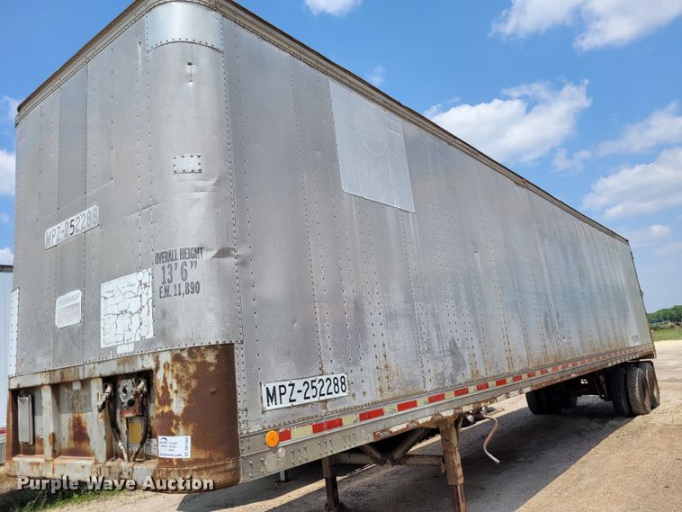 image for item DK1866 1978 Freuhauf FBZ9F240  dry van trailer