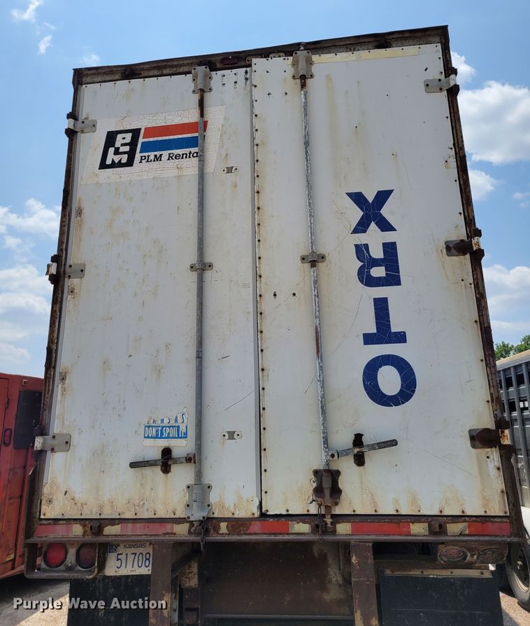 image for item DK1866 1978 Freuhauf FBZ9F240  dry van trailer