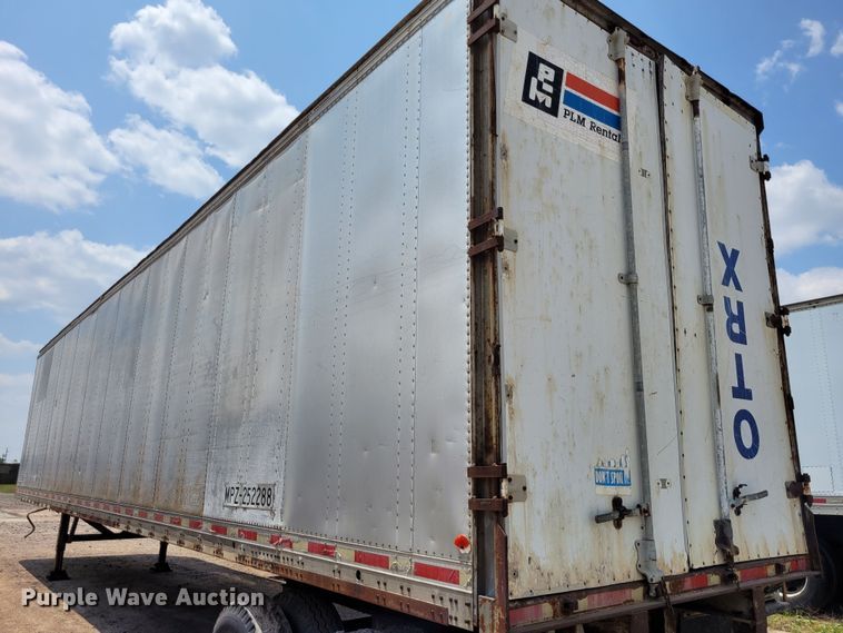 image for item DK1866 1978 Freuhauf FBZ9F240  dry van trailer