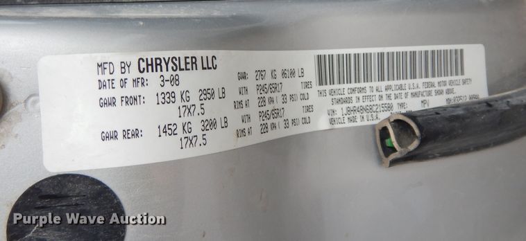 image for item DK1872 2008 Jeep Grand Cherokee  SUV