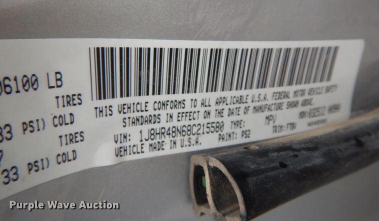 image for item DK1872 2008 Jeep Grand Cherokee  SUV