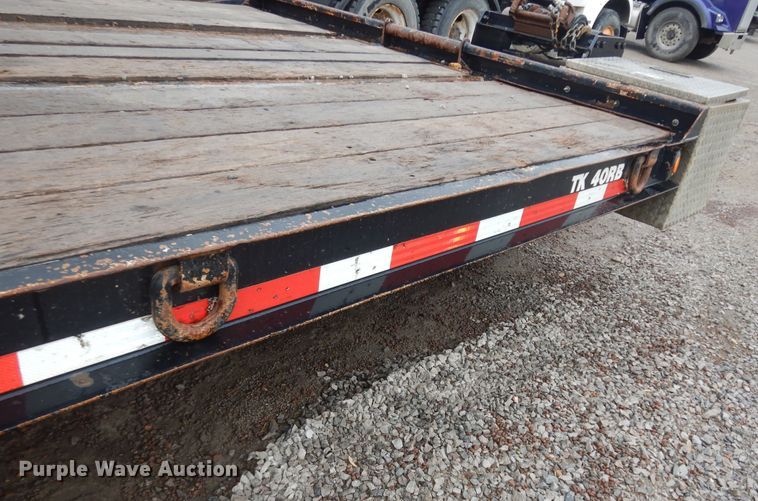 image for item DK1873 2008 Trail King TK40RB322  equipment trailer