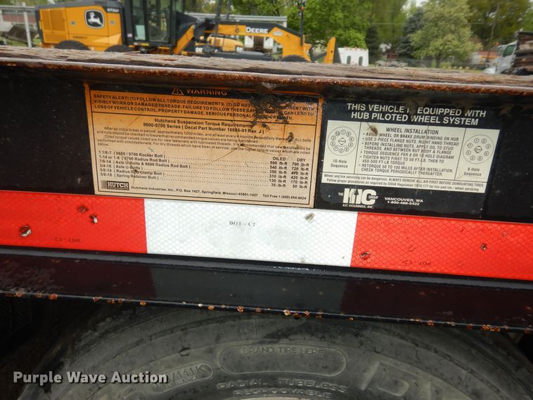 image for item DK1873 2008 Trail King TK40RB322  equipment trailer