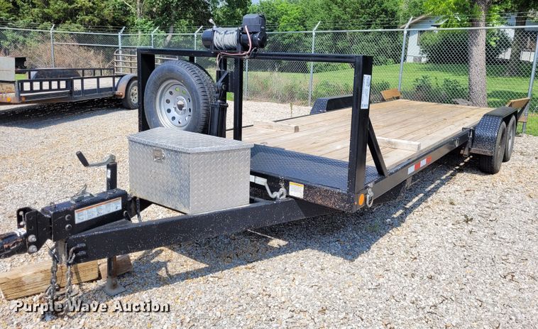 image for item DK1916 2011 Eagle 7X24BTA35  tilt deck equipment trailer