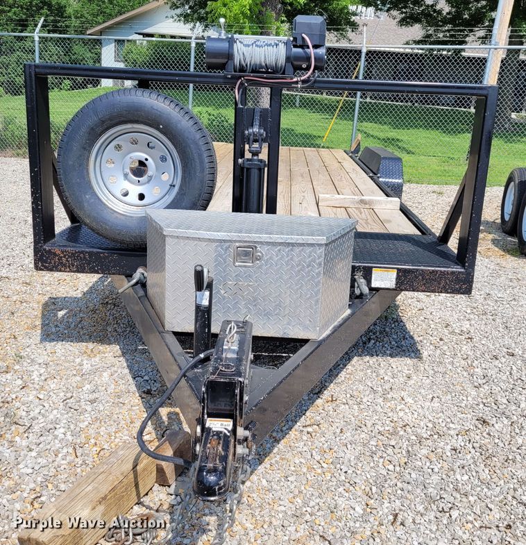 image for item DK1916 2011 Eagle 7X24BTA35  tilt deck equipment trailer