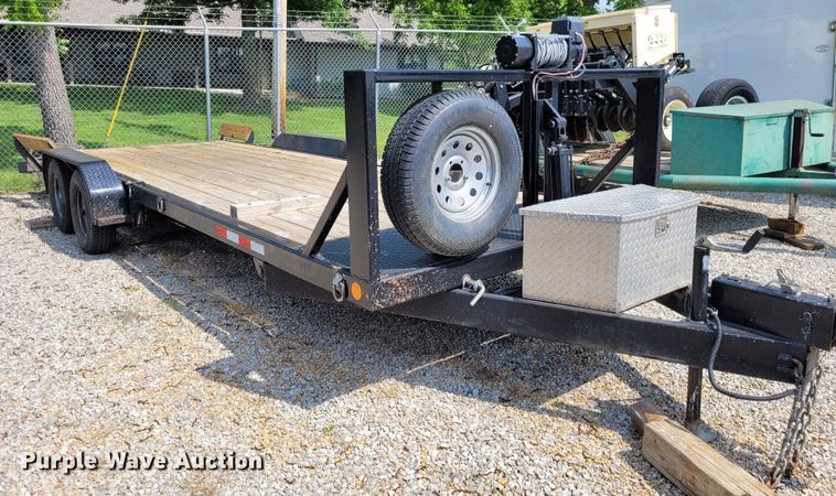 image for item DK1916 2011 Eagle 7X24BTA35  tilt deck equipment trailer