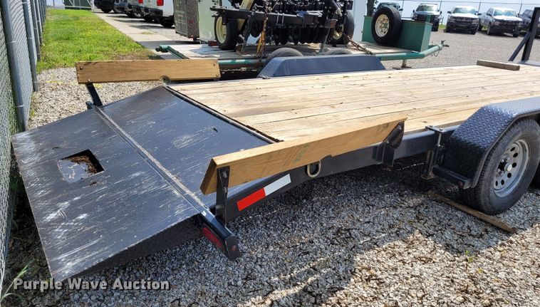 image for item DK1916 2011 Eagle 7X24BTA35  tilt deck equipment trailer