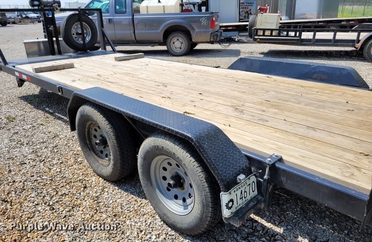 image for item DK1916 2011 Eagle 7X24BTA35  tilt deck equipment trailer