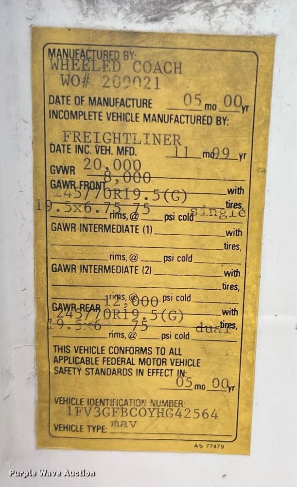 image for item DN3006 2000 Freightliner  ambulance