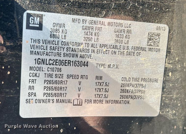 image for item DN3009 2014 Chevrolet Tahoe Police  SUV