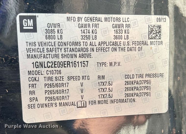 image for item DN3011 2014 Chevrolet Tahoe Police  SUV